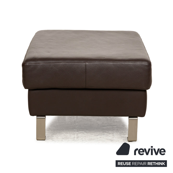 Tabouret en cuir BoConcept Indivi marron
