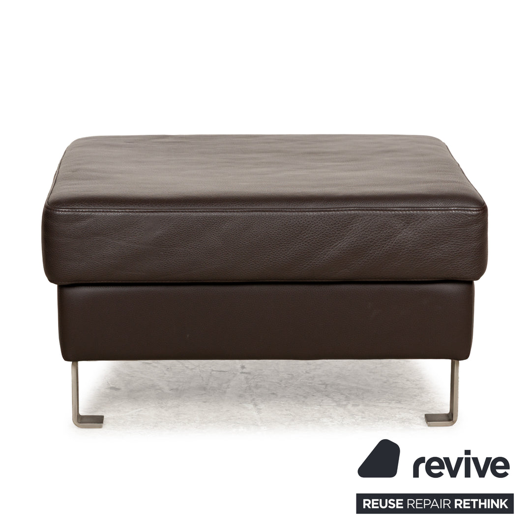 Tabouret en cuir BoConcept Indivi marron