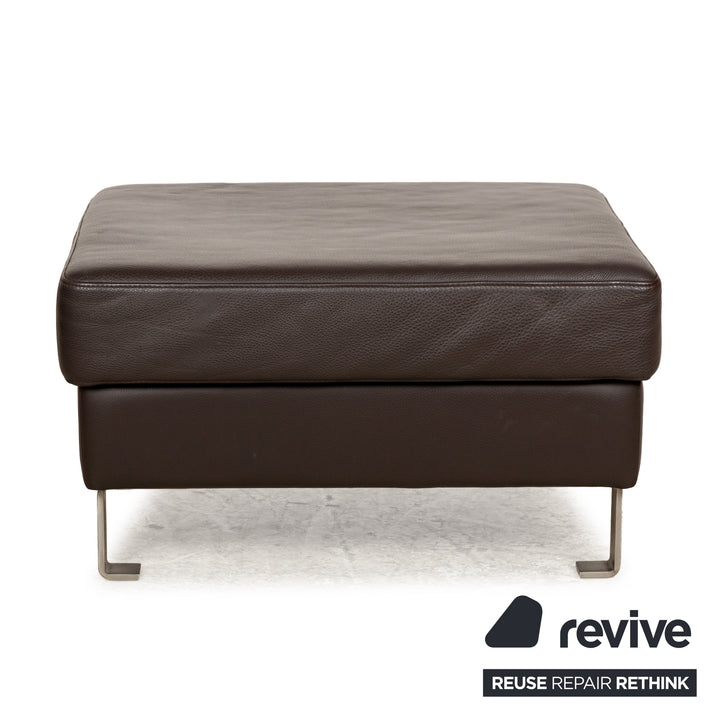 Tabouret en cuir BoConcept Indivi marron