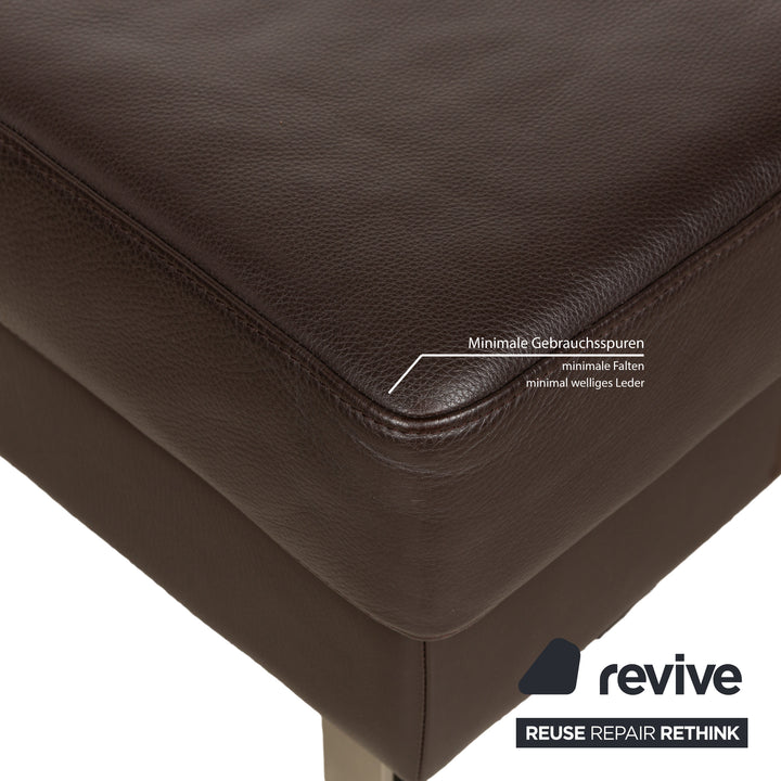 Tabouret en cuir BoConcept Indivi marron
