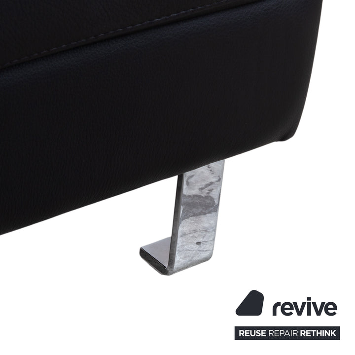 BoConcept Indivi Leder Hocker Schwarz