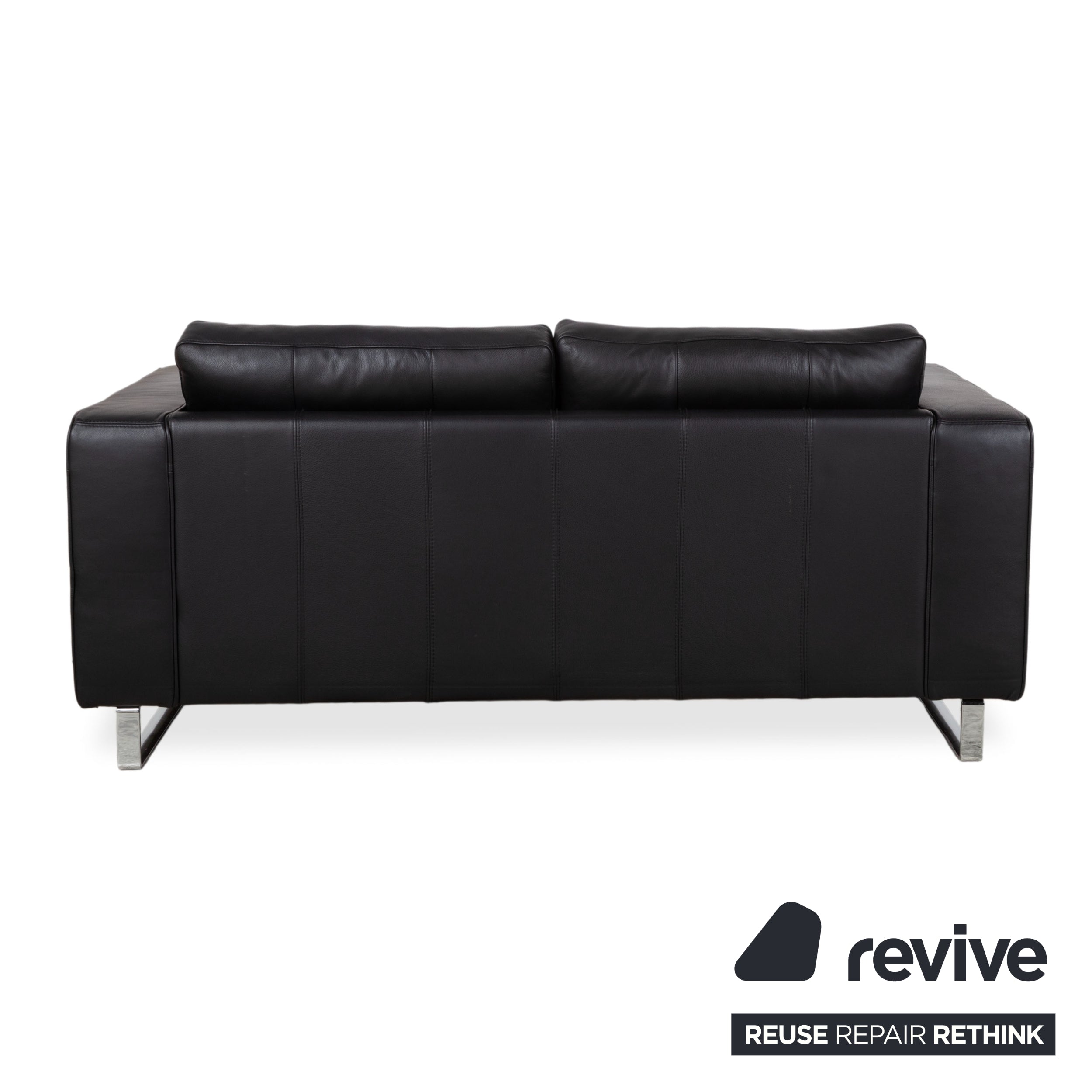 BoConcept Indivi Leder Zweisitzer Schwarz Sofa Couch
