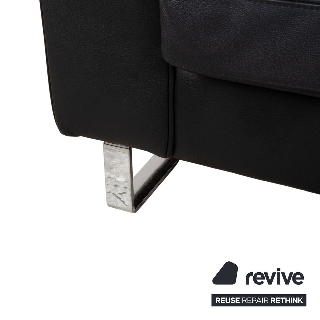 BoConcept Indivi Leder Zweisitzer Schwarz Sofa Couch