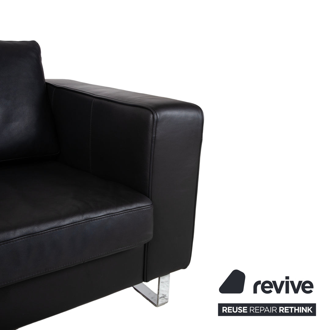 BoConcept Indivi Leder Zweisitzer Schwarz Sofa Couch