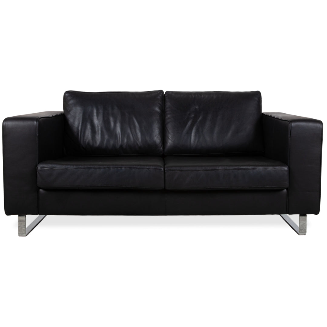 BoConcept Indivi Leder Zweisitzer Schwarz Sofa Couch