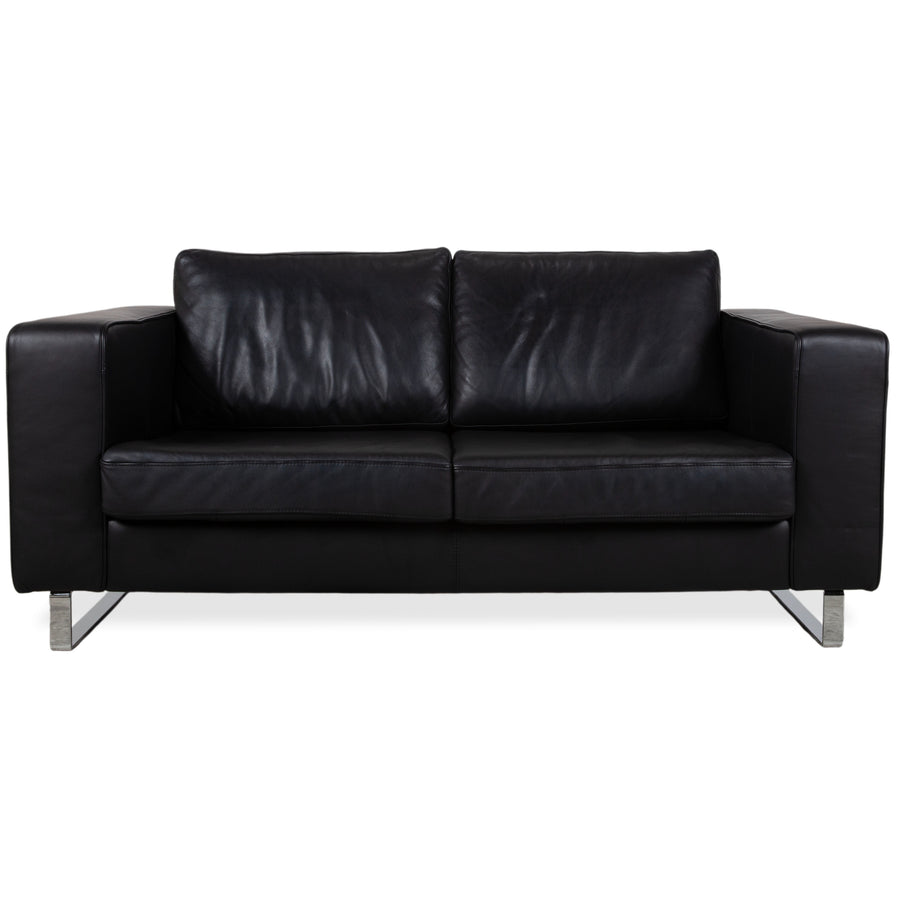 BoConcept Indivi Leder Zweisitzer Schwarz Sofa Couch