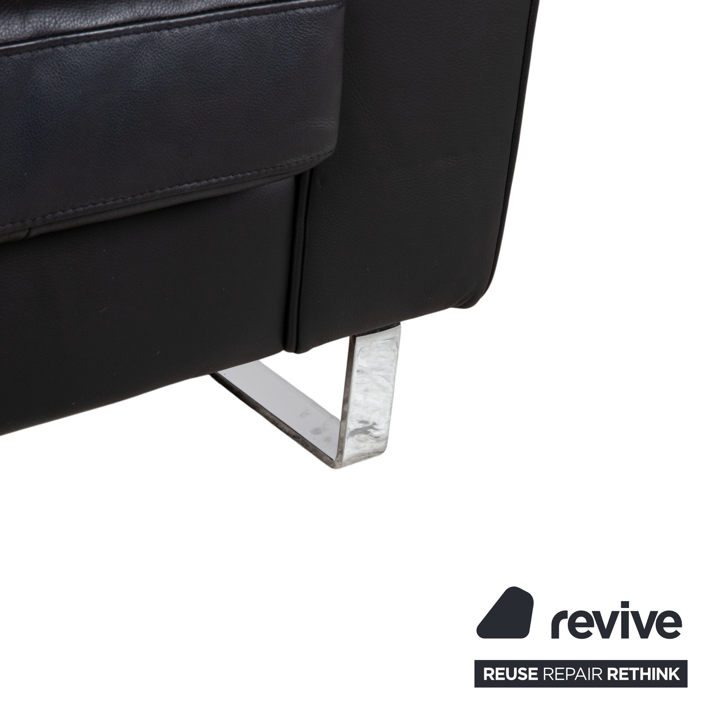 BoConcept Indivi Leder Zweisitzer Schwarz Sofa Couch