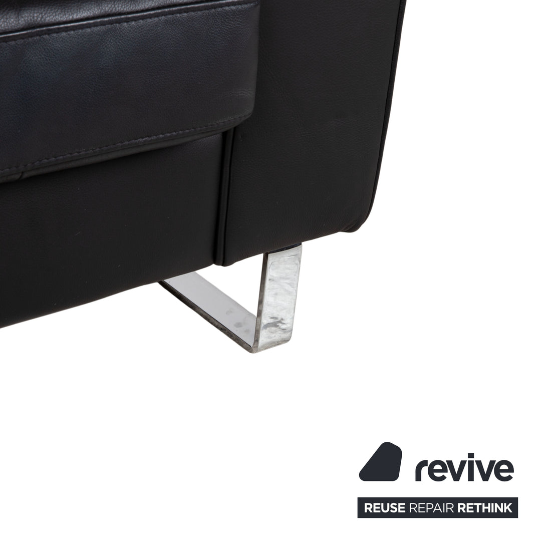 BoConcept Indivi Leder Zweisitzer Schwarz Sofa Couch