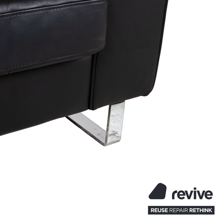 BoConcept Indivi Leder Zweisitzer Schwarz Sofa Couch