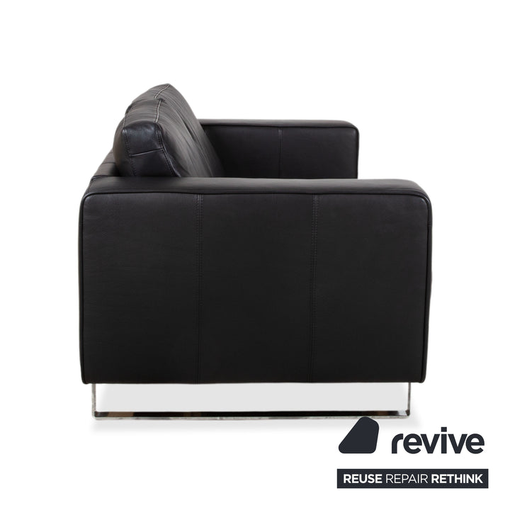 BoConcept Indivi Leder Zweisitzer Schwarz Sofa Couch