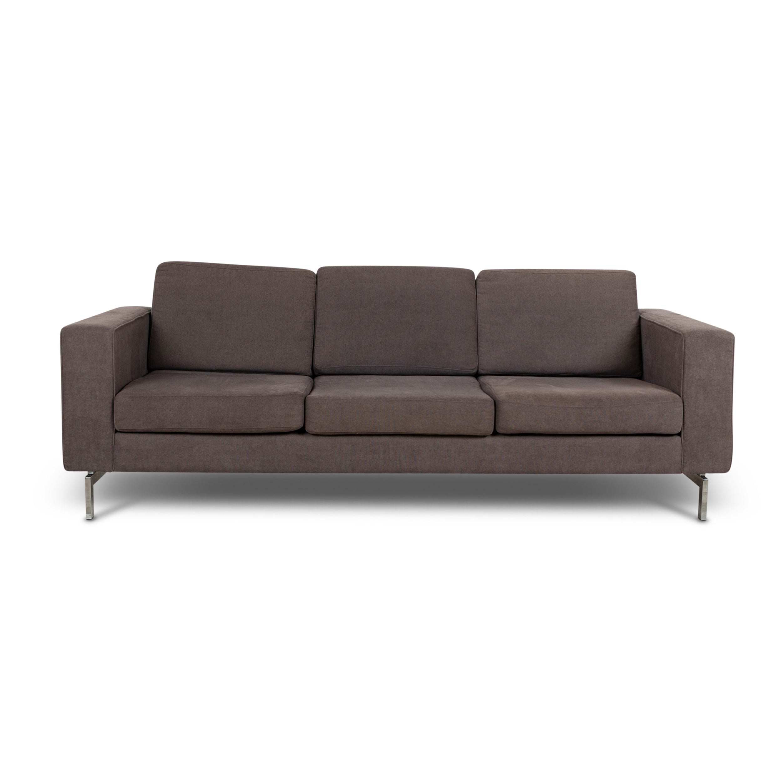 BoConcept Indivi Stoff Dreisitzer Grau Braun Sofa Couch