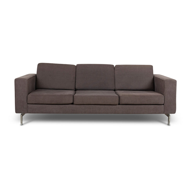 BoConcept Indivi Stoff Dreisitzer Grau Braun Sofa Couch