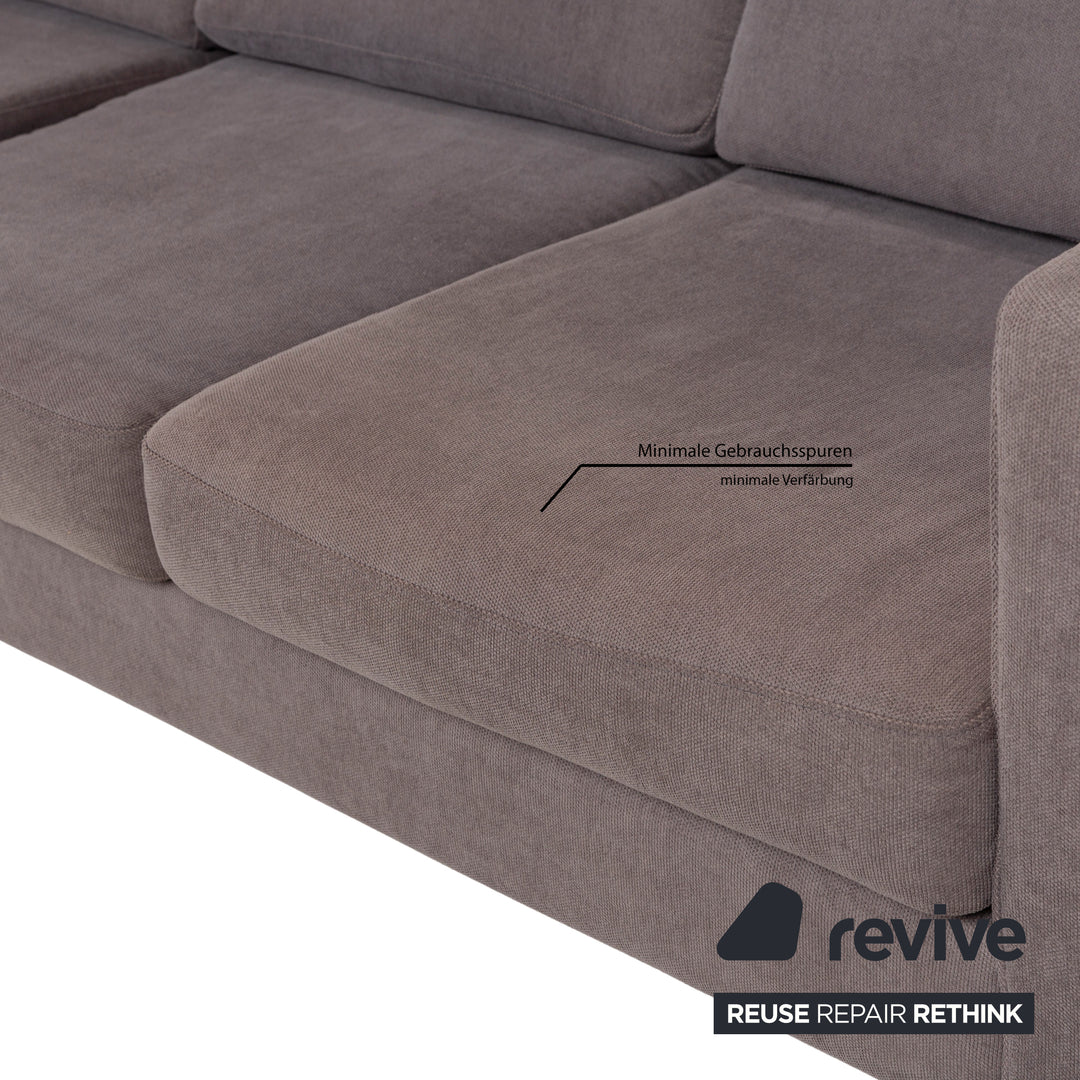 BoConcept Indivi stof trepersoners grå brun sofa