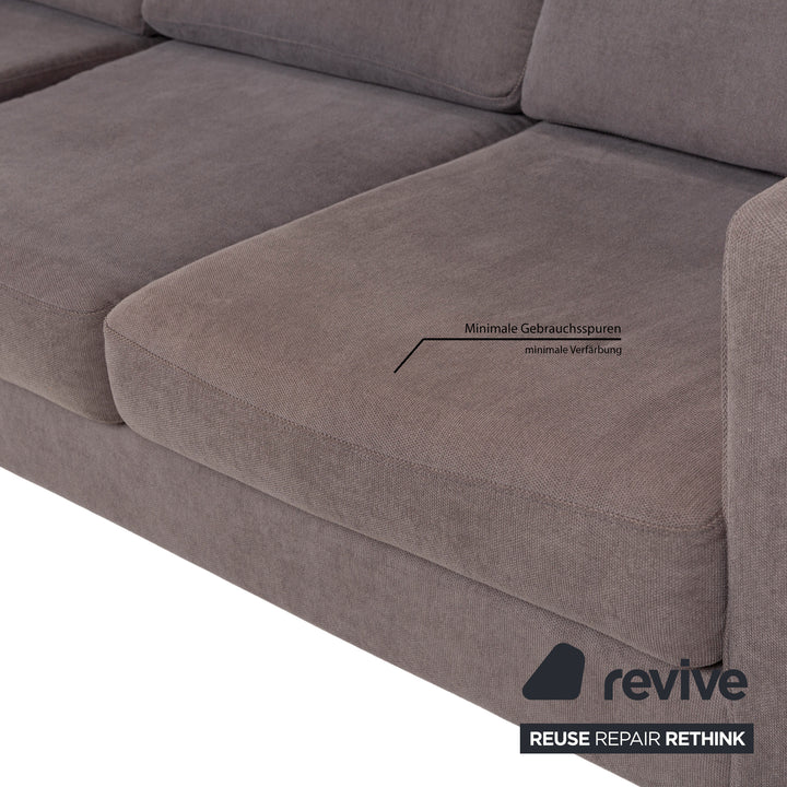 BoConcept Indivi stoffen driezitsbank grijs bruin bankstel bank
