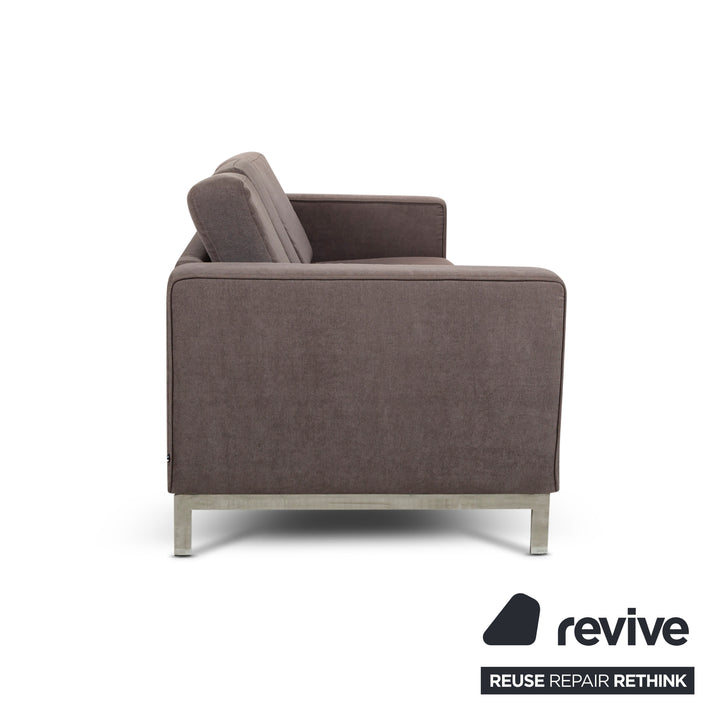 BoConcept Indivi Fabric Three-Seater Gray Brown Sofa Couch