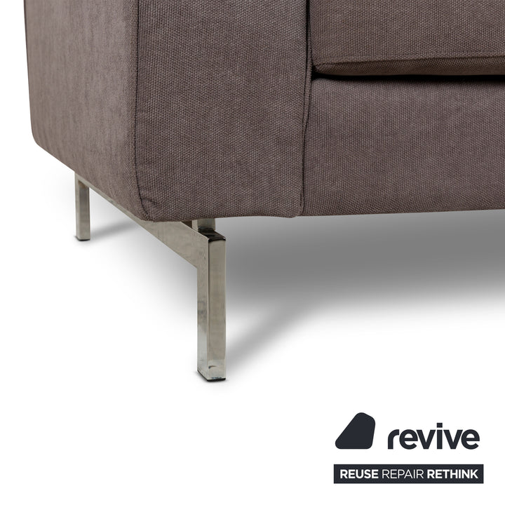 BoConcept Indivi stoffen driezitsbank grijs bruin bankstel bank