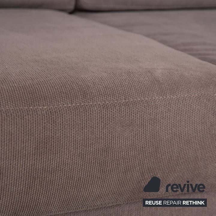 Canapé 3 places en tissu Indivi de BoConcept, gris et marron