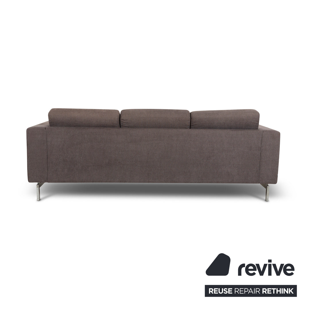 BoConcept Indivi Fabric Three-Seater Gray Brown Sofa Couch