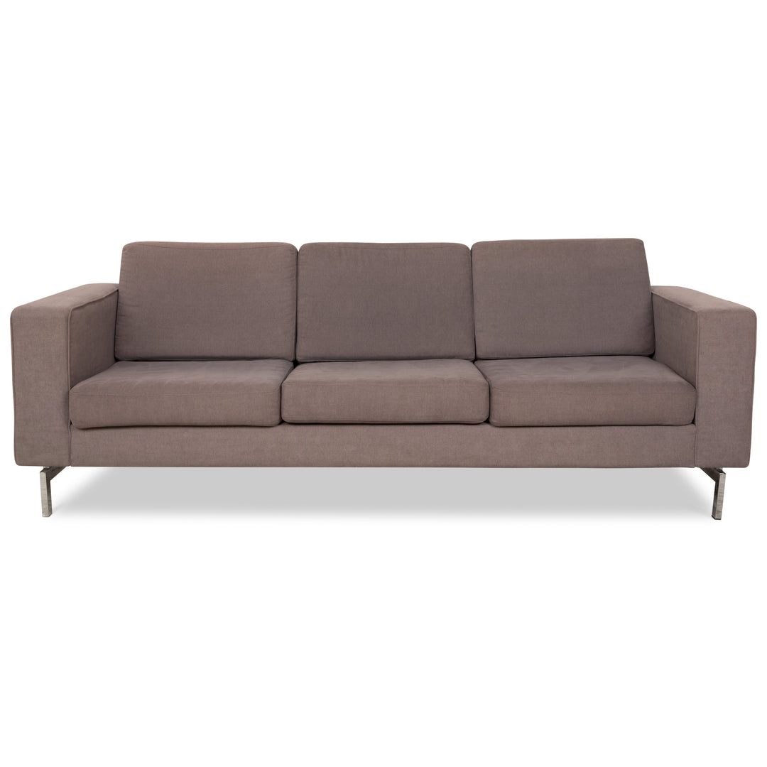 Canapé 3 places en tissu Indivi de BoConcept, gris et marron