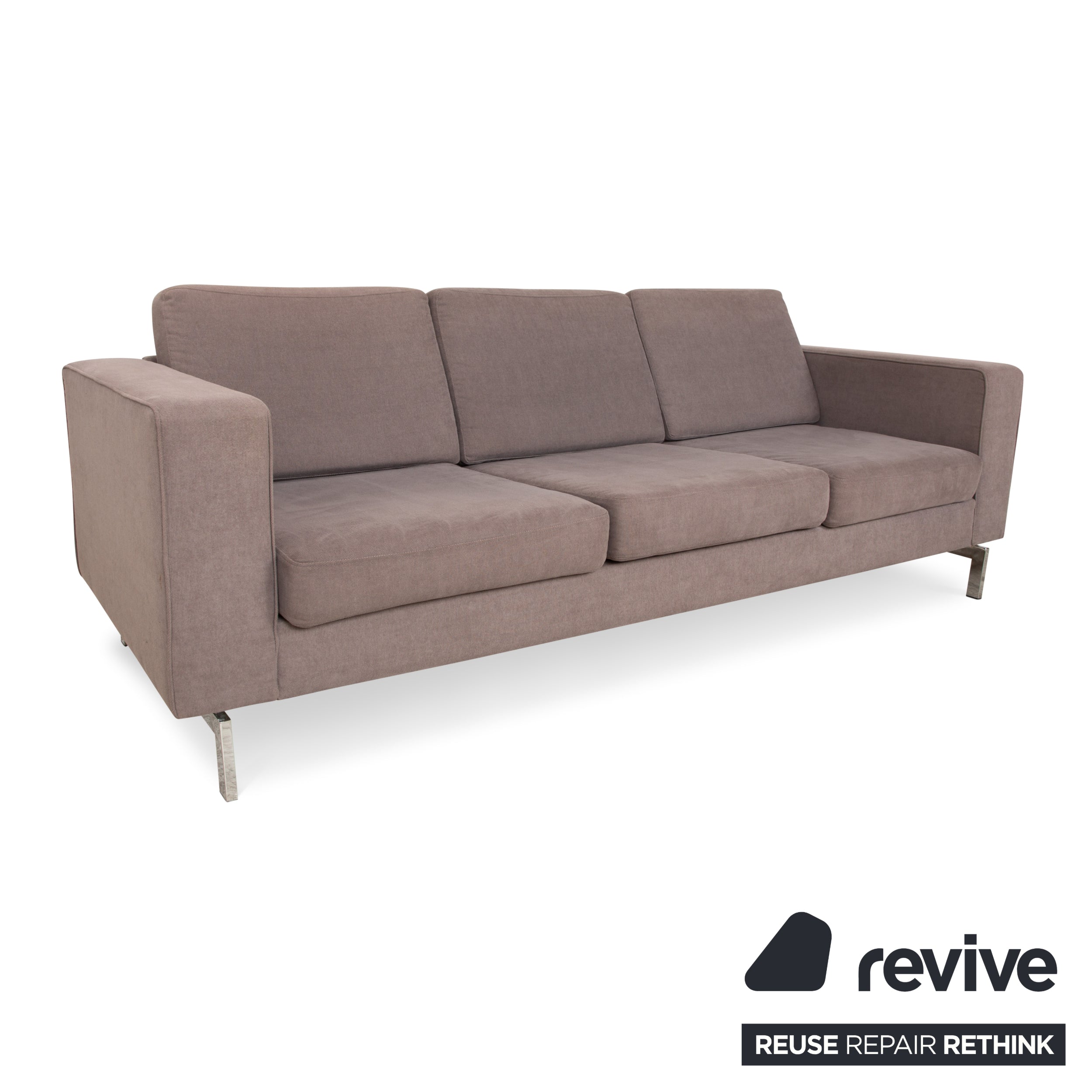 BoConcept Indivi Stoff Dreisitzer Grau Braun Sofa Couch