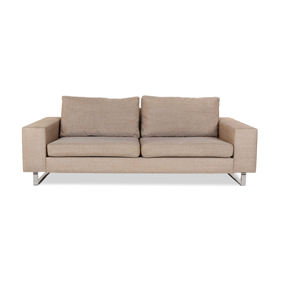 BoConcept Indivi Stoff Dreisitzer Sofa Couch Grau Beige