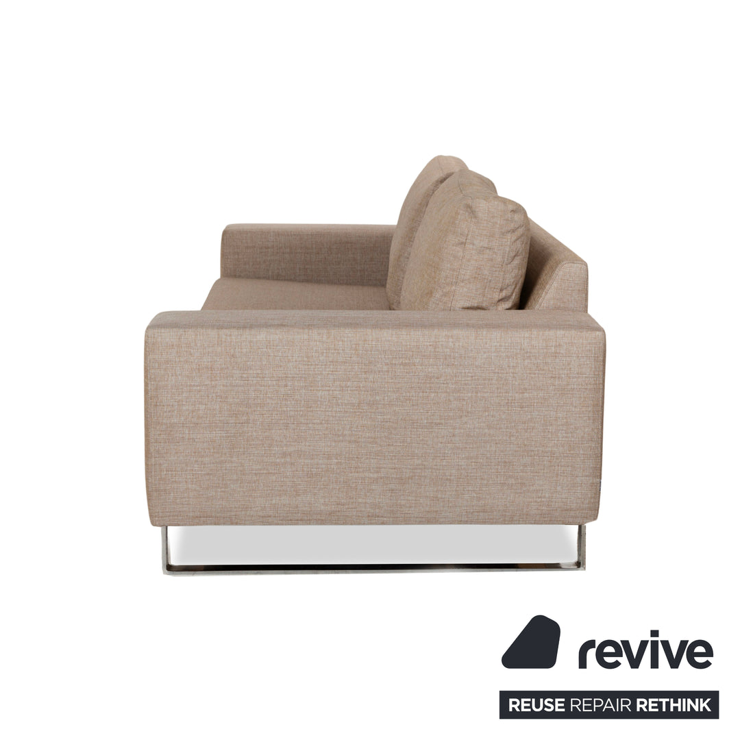 BoConcept Indivi Stoff Dreisitzer Sofa Couch Grau Beige