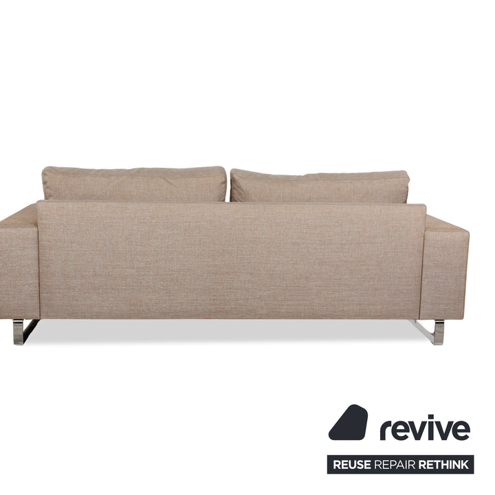 BoConcept Indivi Stoff Dreisitzer Sofa Couch Grau Beige