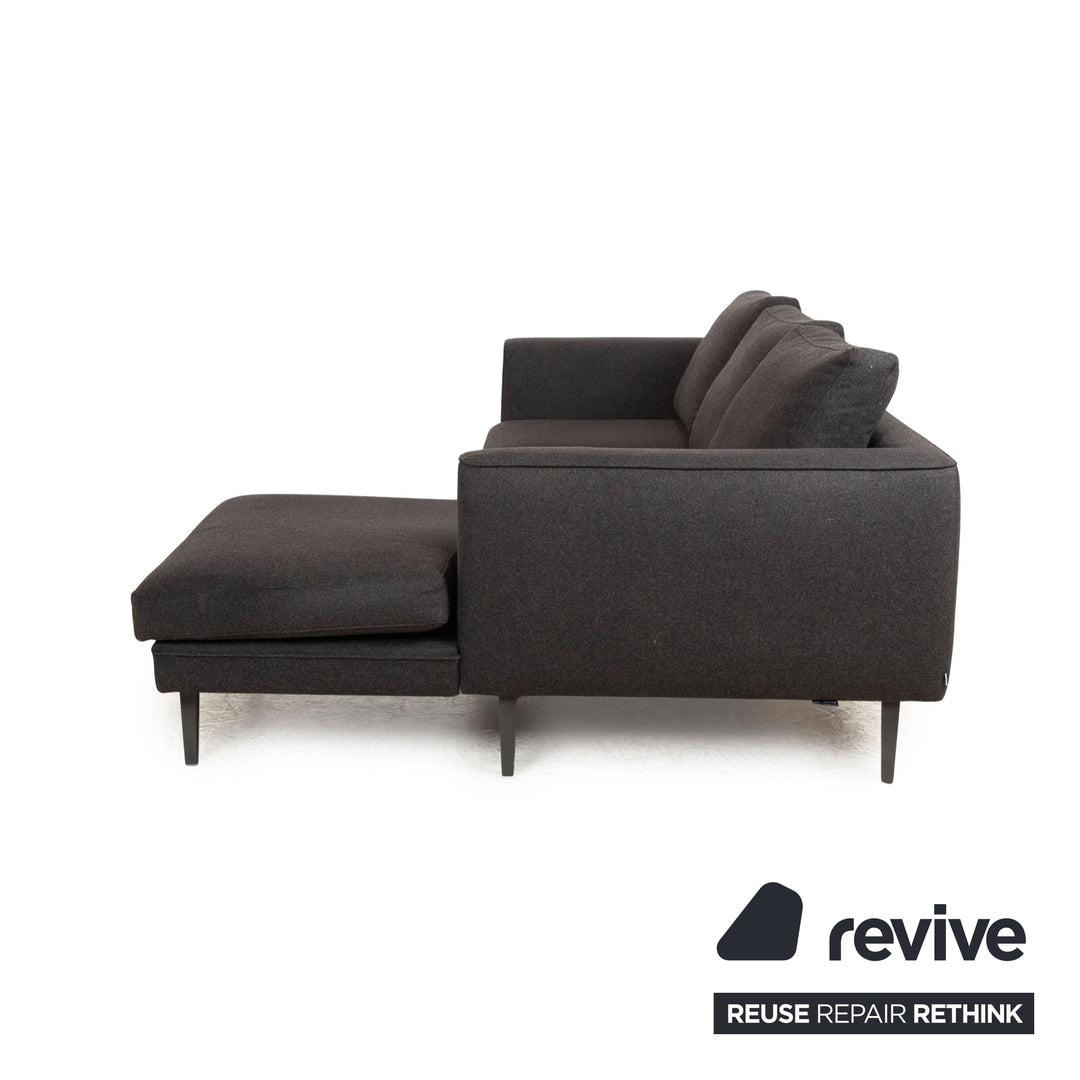 BoConcept Indivi Fabric Corner Sofa Grey Recamiere Right Sofa Couch