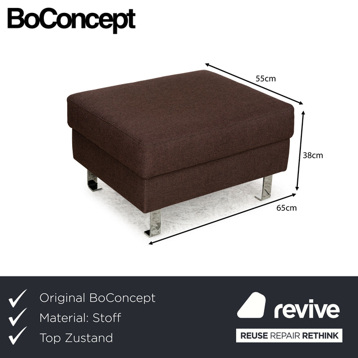 BoConcept Indivi Stoff Hocker Braun