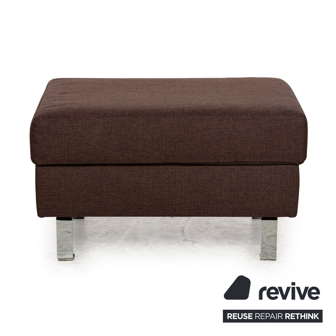 BoConcept Indivi Stoff Sofa Garnitur Braun Ecksofa Hocker Couch