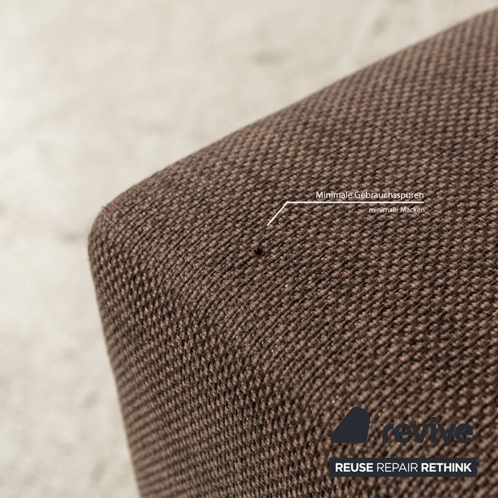 Ensemble de canapés en tissu BoConcept Indivi Canapé d'angle marron avec tabouret