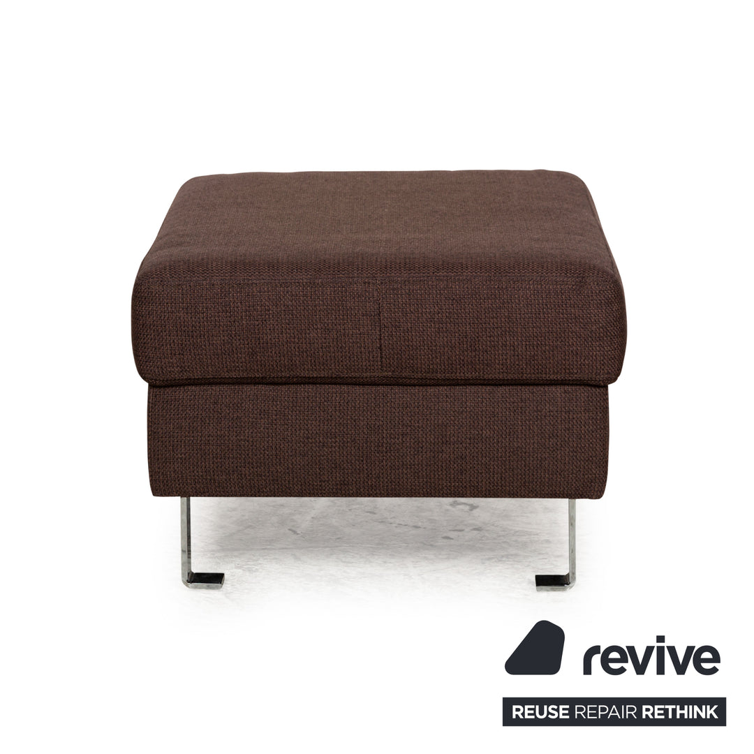 BoConcept Indivi Stoff Sofa Garnitur Braun Ecksofa Hocker Couch