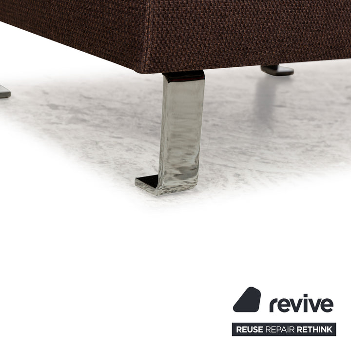 BoConcept Indivi Stoff Sofa Garnitur Braun Ecksofa Hocker Couch