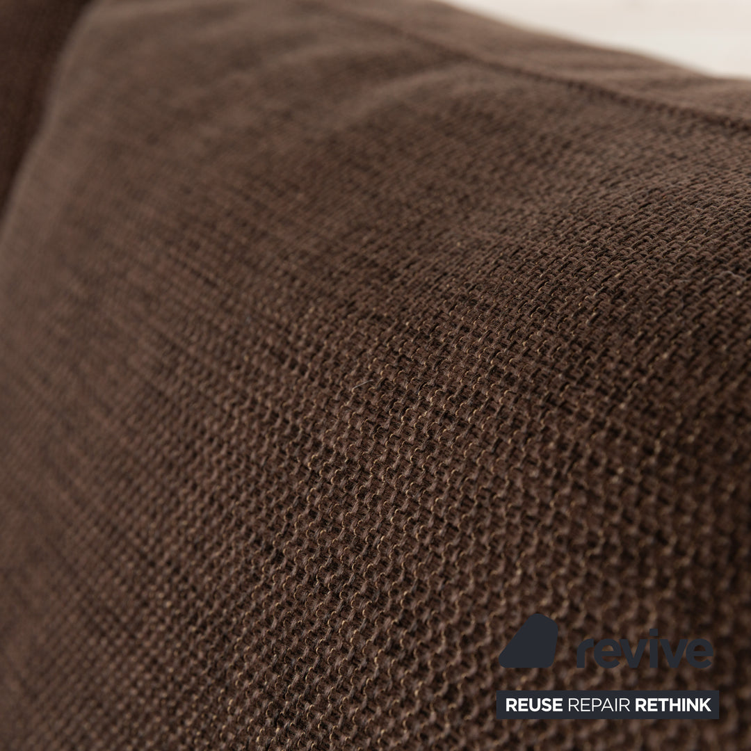 BoConcept Indivi Stoff Sofa Garnitur Braun Ecksofa Hocker Couch