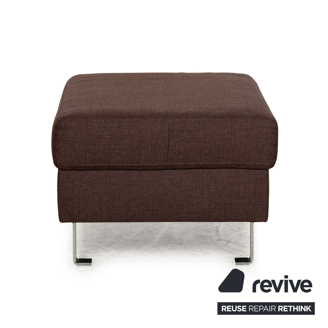 BoConcept Indivi Stoff Sofa Garnitur Braun Ecksofa Hocker Couch