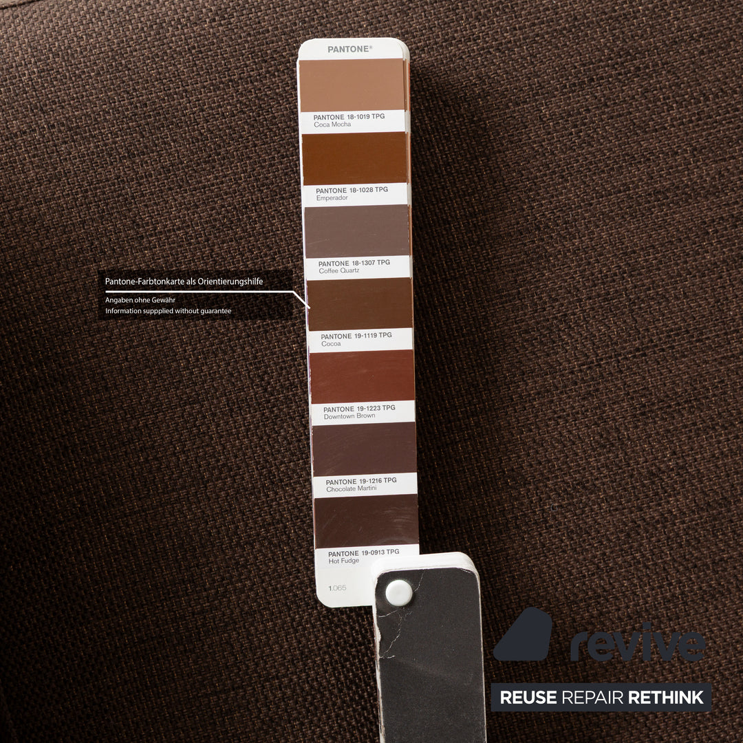 BoConcept Indivi Stoff Sofa Garnitur Braun Ecksofa Hocker Couch