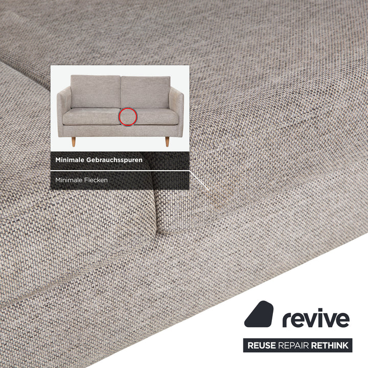 BoConcept Indivi Fabric Two-Seater Grey Sofa Couch