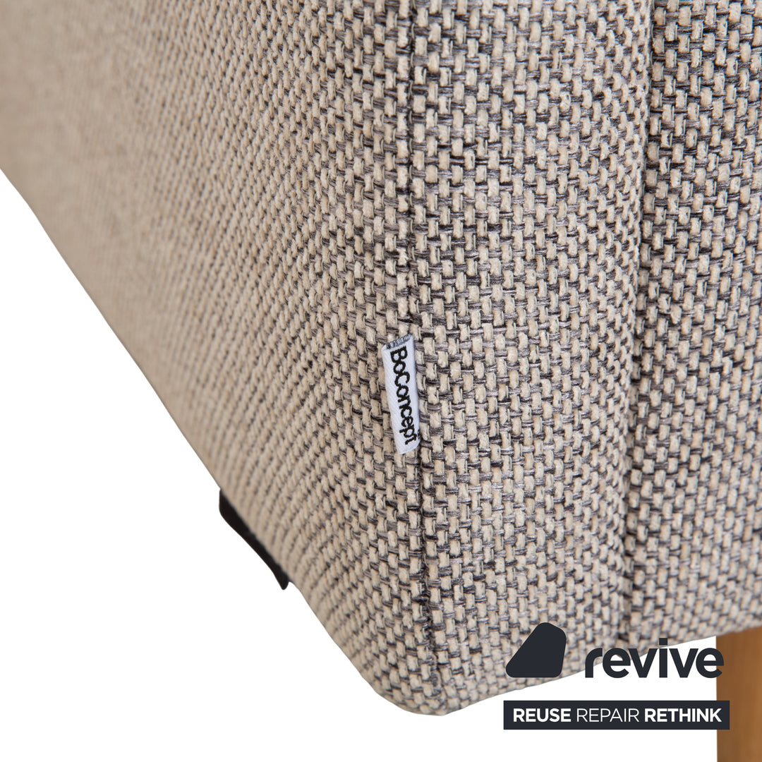 Canapé deux places en tissu gris BoConcept Indivi