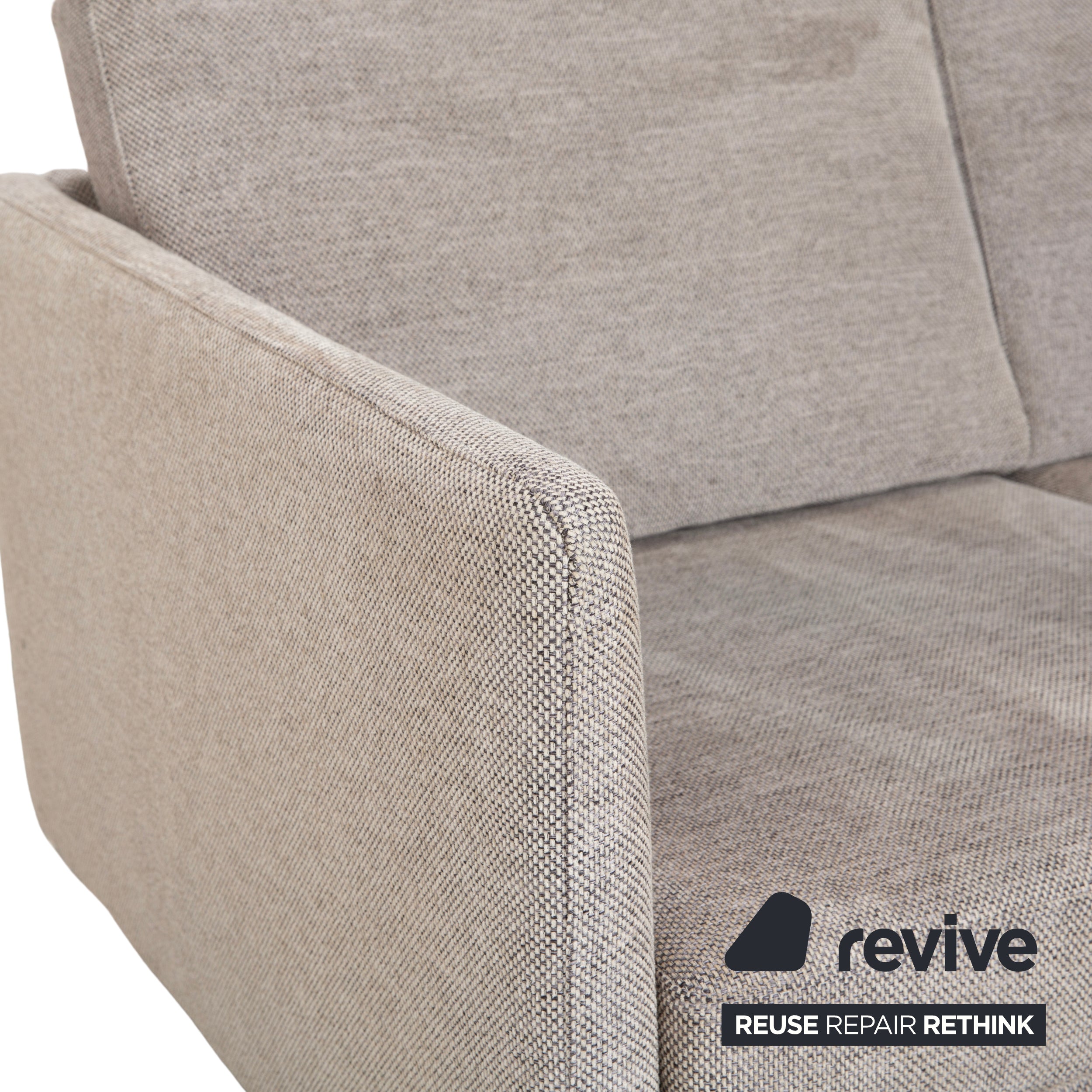 BoConcept Indivi Stoff Zweisitzer Grau Sofa Couch