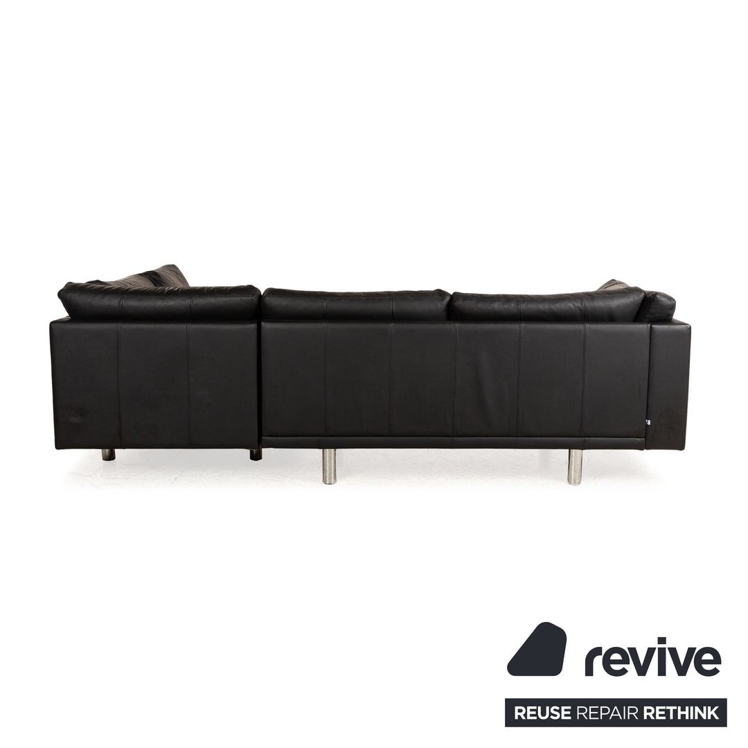 BoConcept Leder Ecksofa Schwarz Sofa Couch