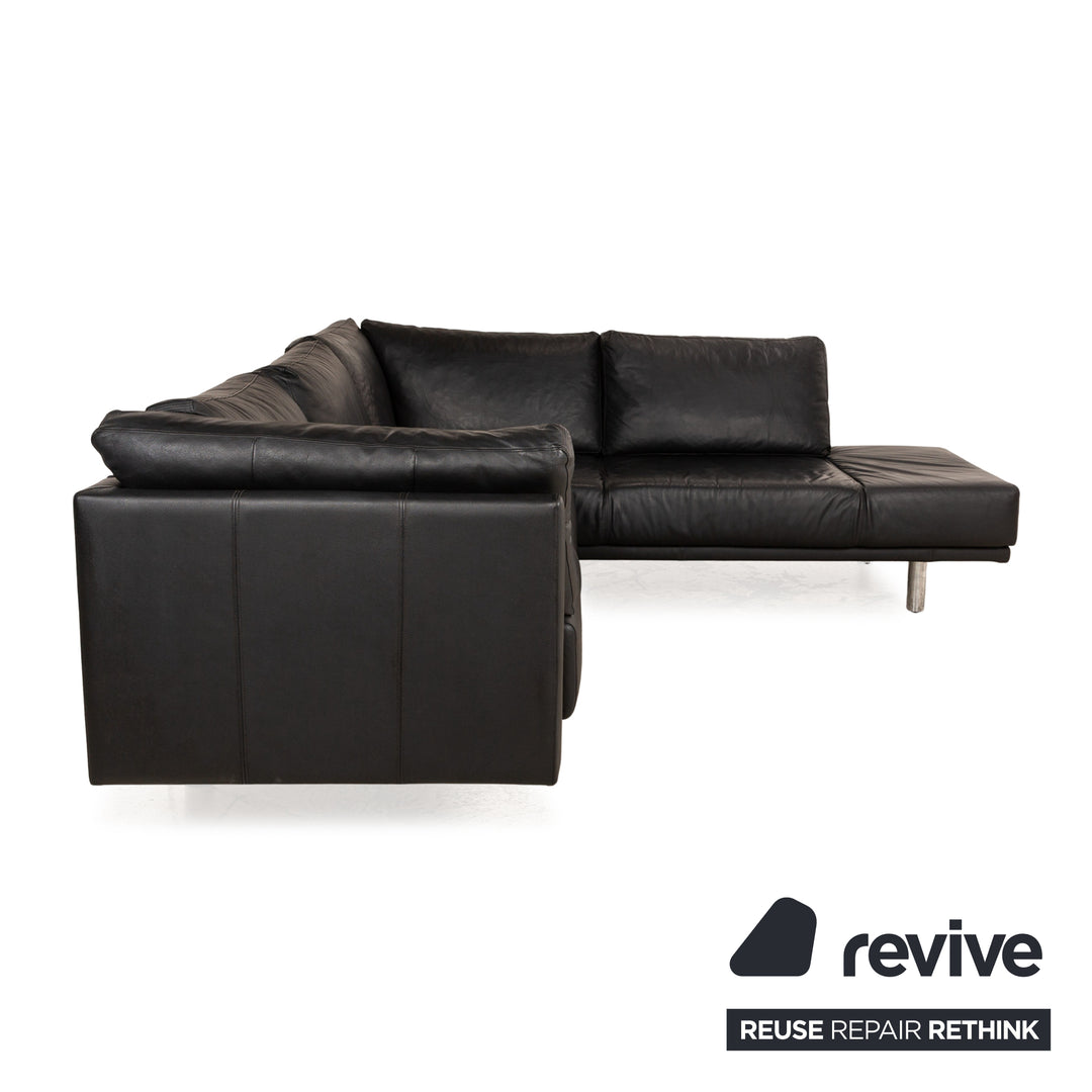 BoConcept Leder Ecksofa Schwarz Sofa Couch