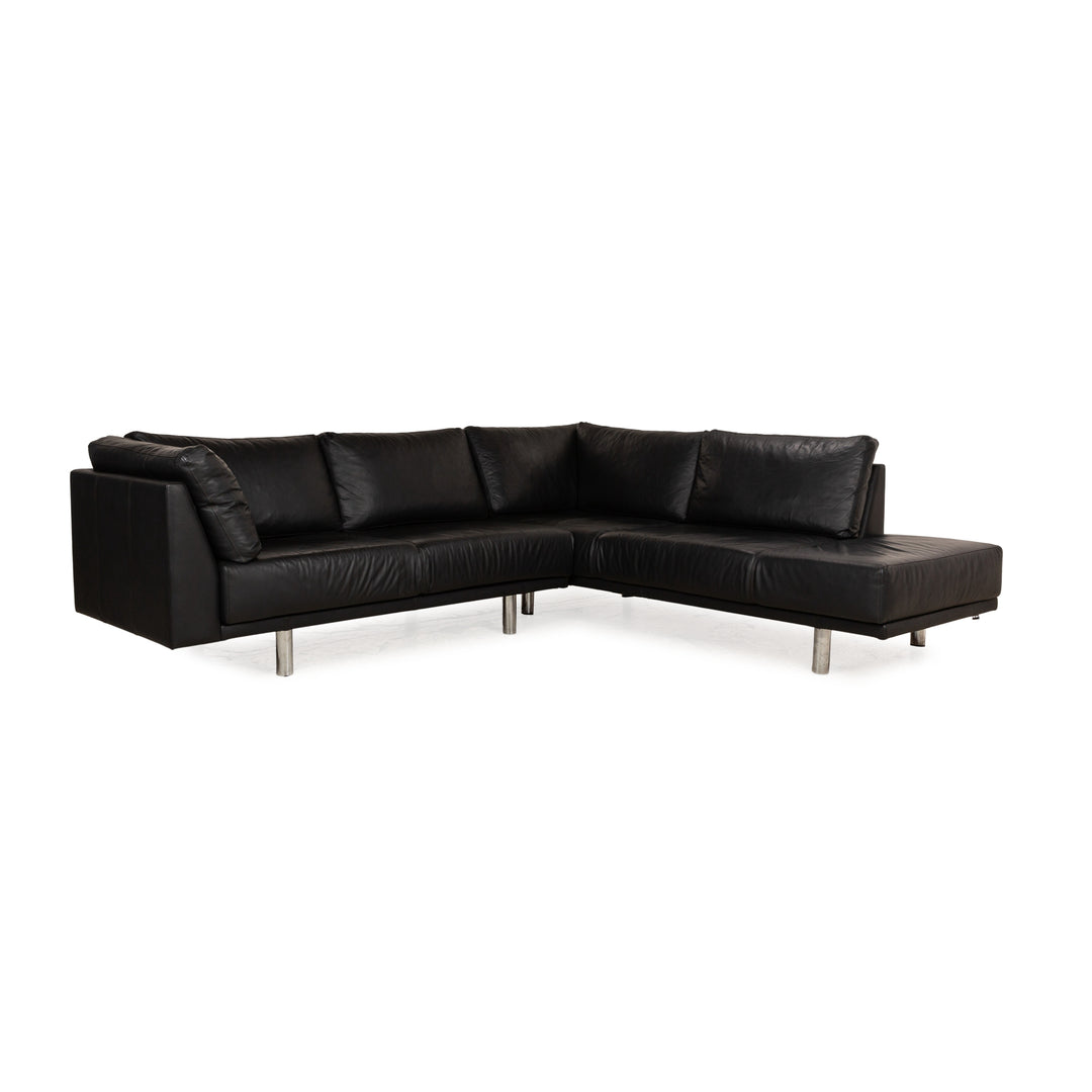 BoConcept Leder Ecksofa Schwarz Sofa Couch