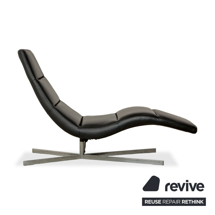 BoConcept Leder Liege Schwarz manuelle Funktion Relaxliege