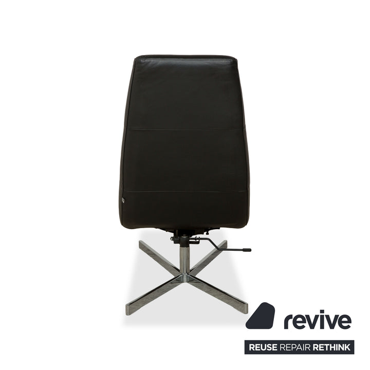 BoConcept Leder Liege Schwarz manuelle Funktion Relaxliege