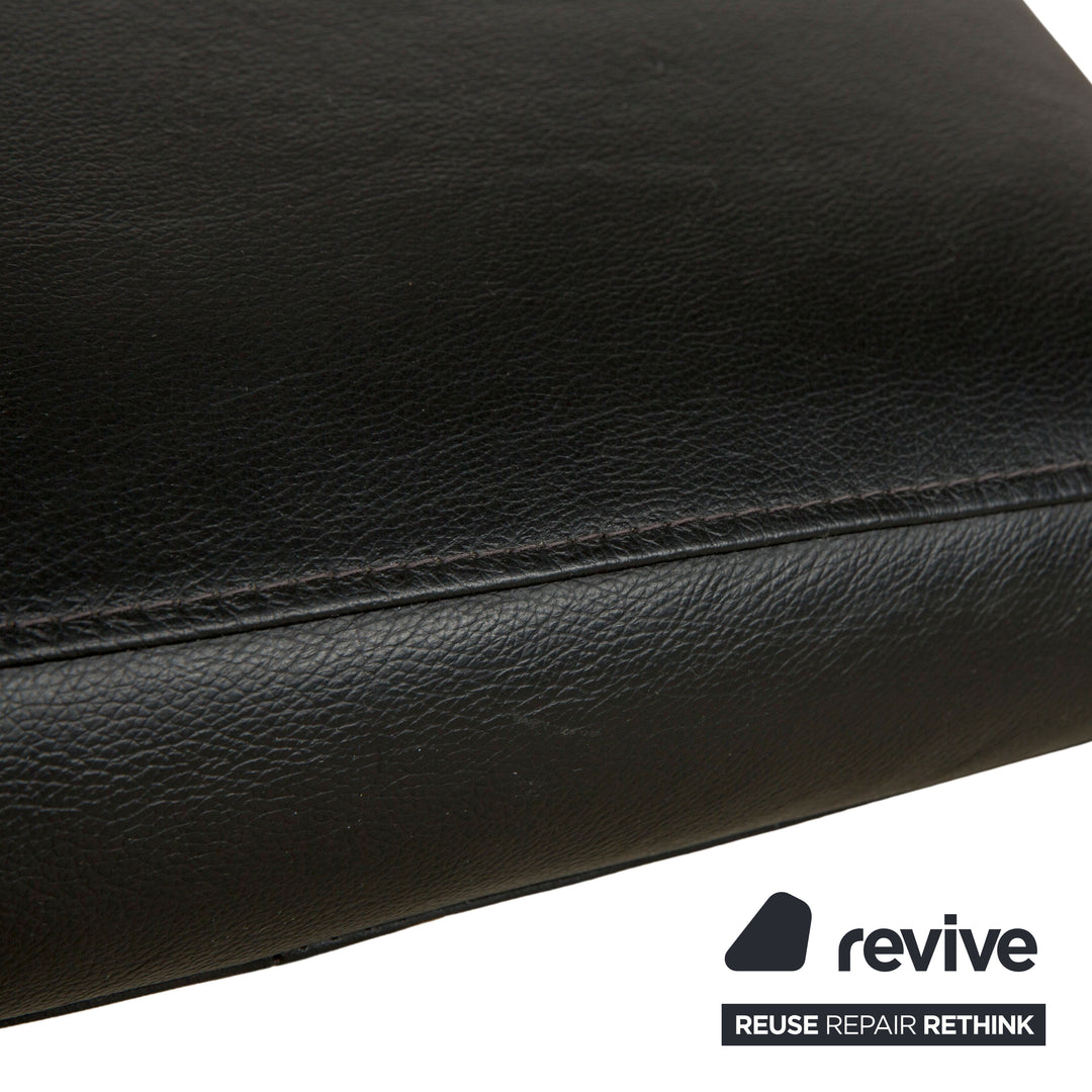 BoConcept Leder Liege Schwarz manuelle Funktion Relaxliege