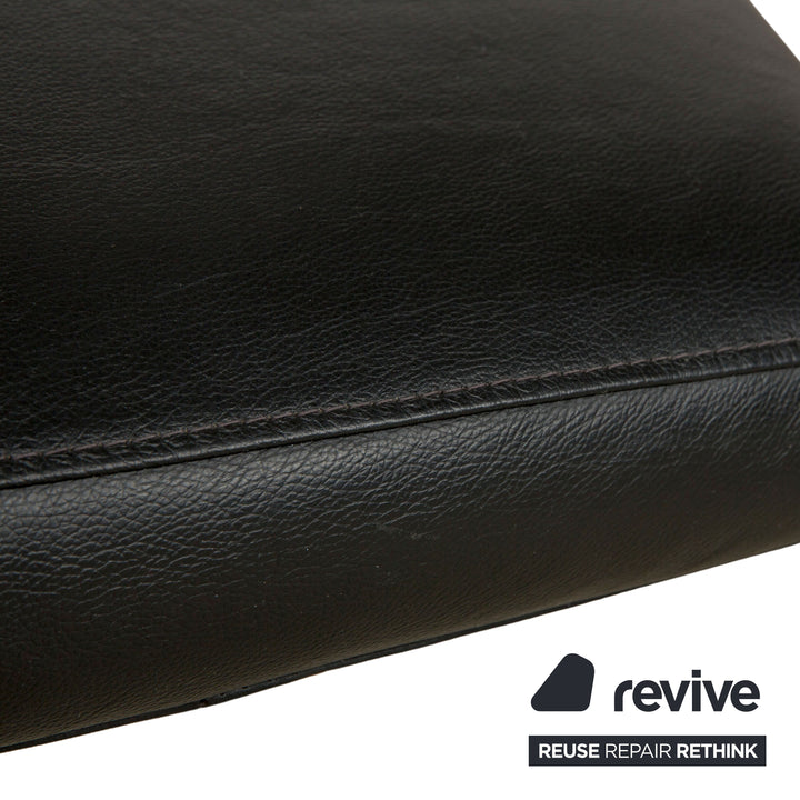 BoConcept Leder Liege Schwarz manuelle Funktion Relaxliege