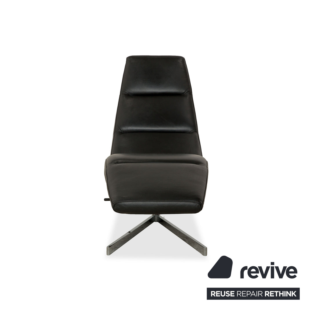 BoConcept Leder Liege Schwarz manuelle Funktion Relaxliege