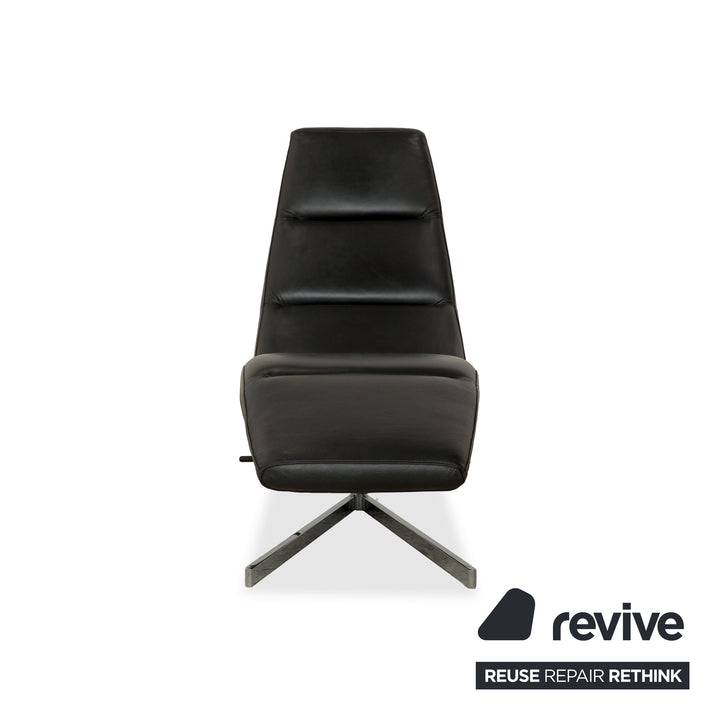 BoConcept Leder Liege Schwarz manuelle Funktion Relaxliege