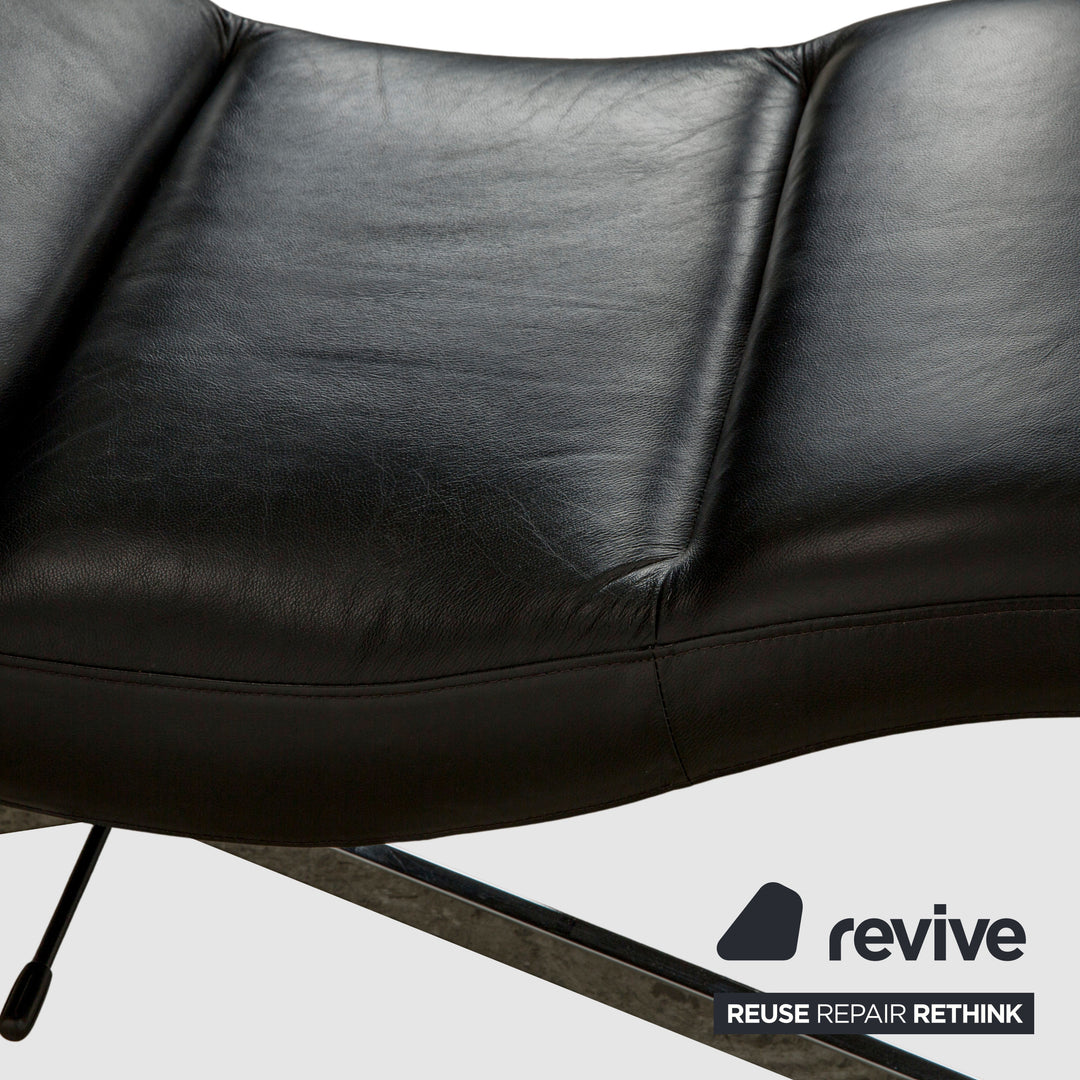 BoConcept Leder Liege Schwarz manuelle Funktion Relaxliege
