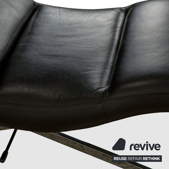 BoConcept Leder Liege Schwarz manuelle Funktion Relaxliege